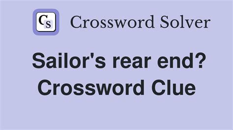 back end crossword clue